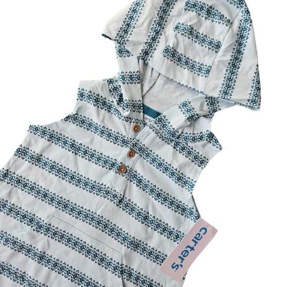 Carters Hooded Romper 9 Months - Picture 2 of 6
